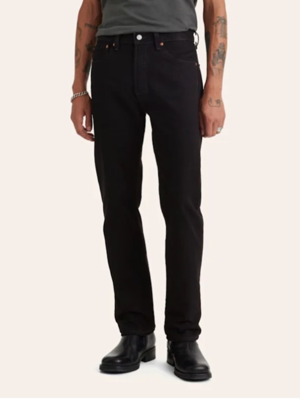 Levi's 501s Original Fit in Black, Men's